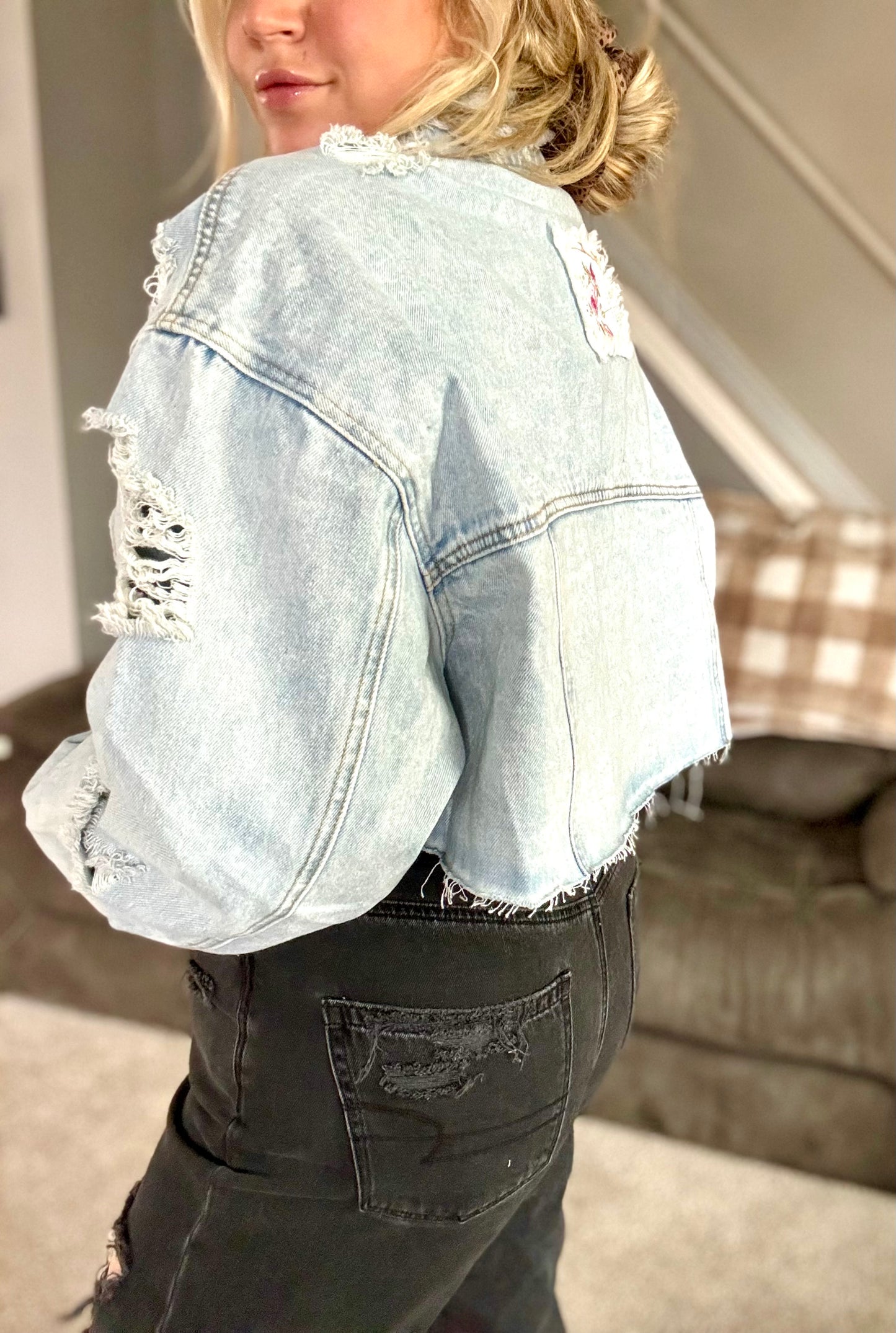 Distressed Dreams Denim Jacket